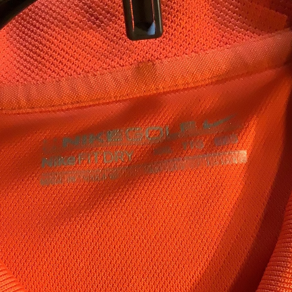 Nike Golf Dri-Fit orange polo, size XXL - Picture 2 of 3
